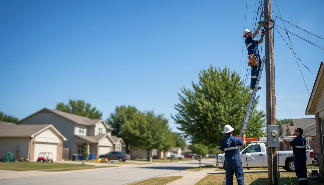 Residential electrician providing installation services in Nebo, NC